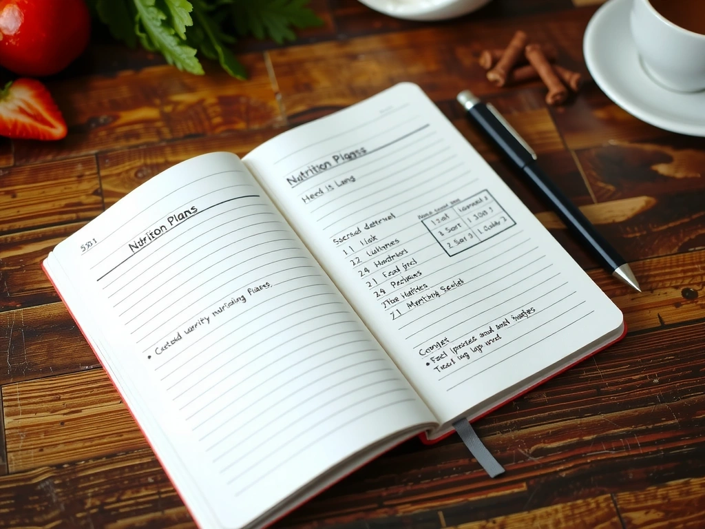 Ilustrativna fotografija ručno ispisanih beležnica sa planovima ishrane
